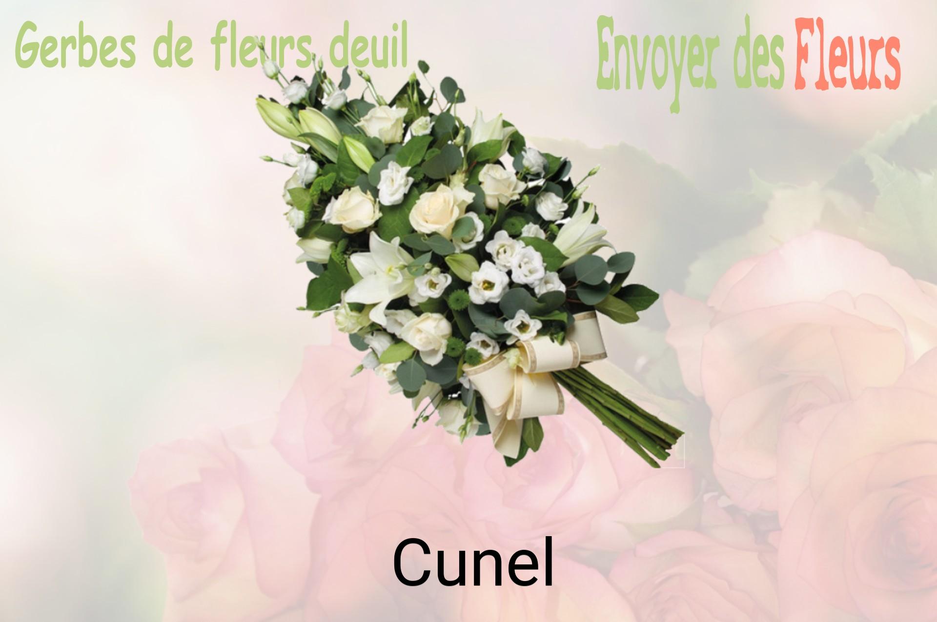 Gerbe de fleurs de deuil livrée à Cunel